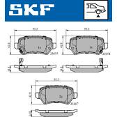 Bromsbelägg bak SKF - VKBP 90032 A