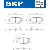 Bromsbelägg bak SKF - VKBP 90253 A