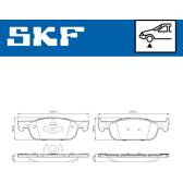 Bromsbelägg fram SKF - VKBP 80020