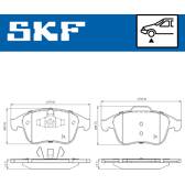 Bromsbelägg fram SKF - VKBP 80063