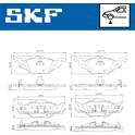 Bromsbelägg fram SKF - VKBP 80158 A