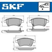 Bromsbelägg fram SKF - VKBP 80185 A