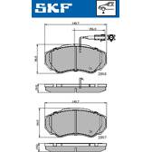 Bromsbelägg fram SKF - VKBP 80273 E