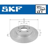 Sats om 2 bromsskivor SKF - VKBD 90298 S2