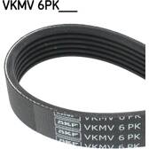 Courroie d'accessoire SKF - VKMV 6PK1080