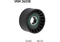 Deflection/Guide Pulley, V-ribbed belt
