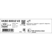 Jeu de 2 disques de frein SKF - VKBD 80010 V2
