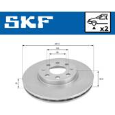 Jeu de 2 disques de frein SKF - VKBD 80038 V2