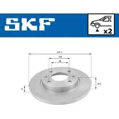Jeu de 2 disques de frein SKF - VKBD 80059 S2