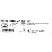 Jeu de 2 disques de frein SKF - VKBD 80189 V2
