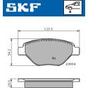 Front brake pad set SKF - VKBP 80608