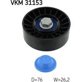 Galet enrouleur (courroie d'accessoire) SKF - VKM 31153