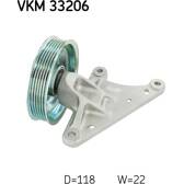 Galet enrouleur (courroie d'accessoire) SKF - VKM 33206