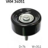 Galet enrouleur (courroie d'accessoire) SKF - VKM 34051