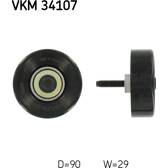 Galet enrouleur (courroie d'accessoire) SKF - VKM 34107