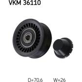 Galet enrouleur (courroie d'accessoire) SKF - VKM 36110