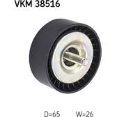 Galet enrouleur (courroie d'accessoire) SKF - VKM 38516