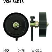 Galet enrouleur (courroie d'accessoire) SKF - VKM 64016