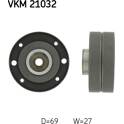Galet enrouleur (courroie de distribution) SKF - VKM 21032