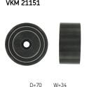 Galet enrouleur (courroie de distribution) SKF - VKM 21151