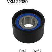 Galet enrouleur (courroie de distribution) SKF - VKM 22380