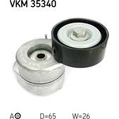 Galet tendeur (courroie d'accessoire) SKF - VKM 35340