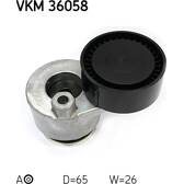 Galet tendeur (courroie d'accessoire) SKF - VKM 36058