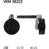 Galet tendeur (courroie d'accessoire) SKF - VKM 38222
