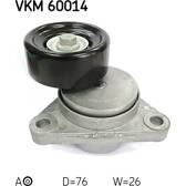 Galet tendeur (courroie d'accessoire) SKF - VKM 60014