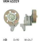 Galet tendeur (courroie d'accessoire) SKF - VKM 61019