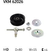 Galet tendeur (courroie d'accessoire) SKF - VKM 62026