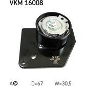 Galet tendeur SKF - VKM 16008