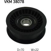 Galoppino/Guidacinghia, Cinghia Poly-V SKF - VKM 38078