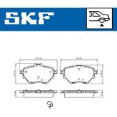 Jeu de plaquettes de frein arrière SKF - VKBP 90101