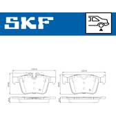 Jeu de plaquettes de frein arrière SKF - VKBP 90142