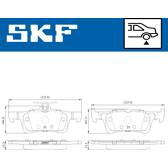 Kit Plaquettes De Frein ABS Arrière - Compatible Peugeot 2008, 1007, 807, 405, 308, 307, 208, Etc. - Neuf
