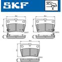 Jeu de plaquettes de frein arrière SKF - VKBP 90288 A