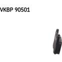 Jeu de plaquettes de frein arrière SKF - VKBP 90501