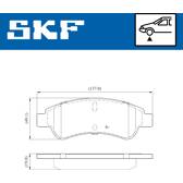 Jeu de plaquettes de frein avant SKF - VKBP 80002