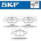 Jeu de plaquettes de frein avant SKF - VKBP 80015