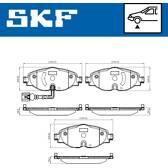 Jeu de plaquettes de frein avant SKF - VKBP 80018 E