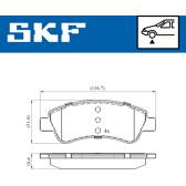 Jeu de plaquettes de frein avant SKF - VKBP 80040