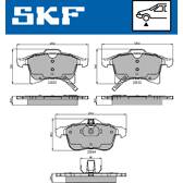 Jeu de plaquettes de frein avant SKF - VKBP 80043 A