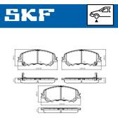 Jeu de plaquettes de frein avant SKF - VKBP 80108 A