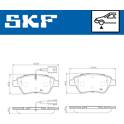 Jeu de plaquettes de frein avant SKF - VKBP 80145 E