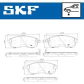 Jeu de plaquettes de frein avant SKF - VKBP 80175 A