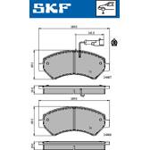 Jeu de plaquettes de frein avant SKF - VKBP 80210 E
