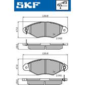 Jeu de plaquettes de frein avant SKF - VKBP 80212