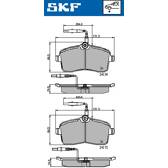 Jeu de plaquettes de frein avant SKF - VKBP 80232 E