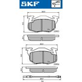 Jeu de plaquettes de frein avant SKF - VKBP 80238 E